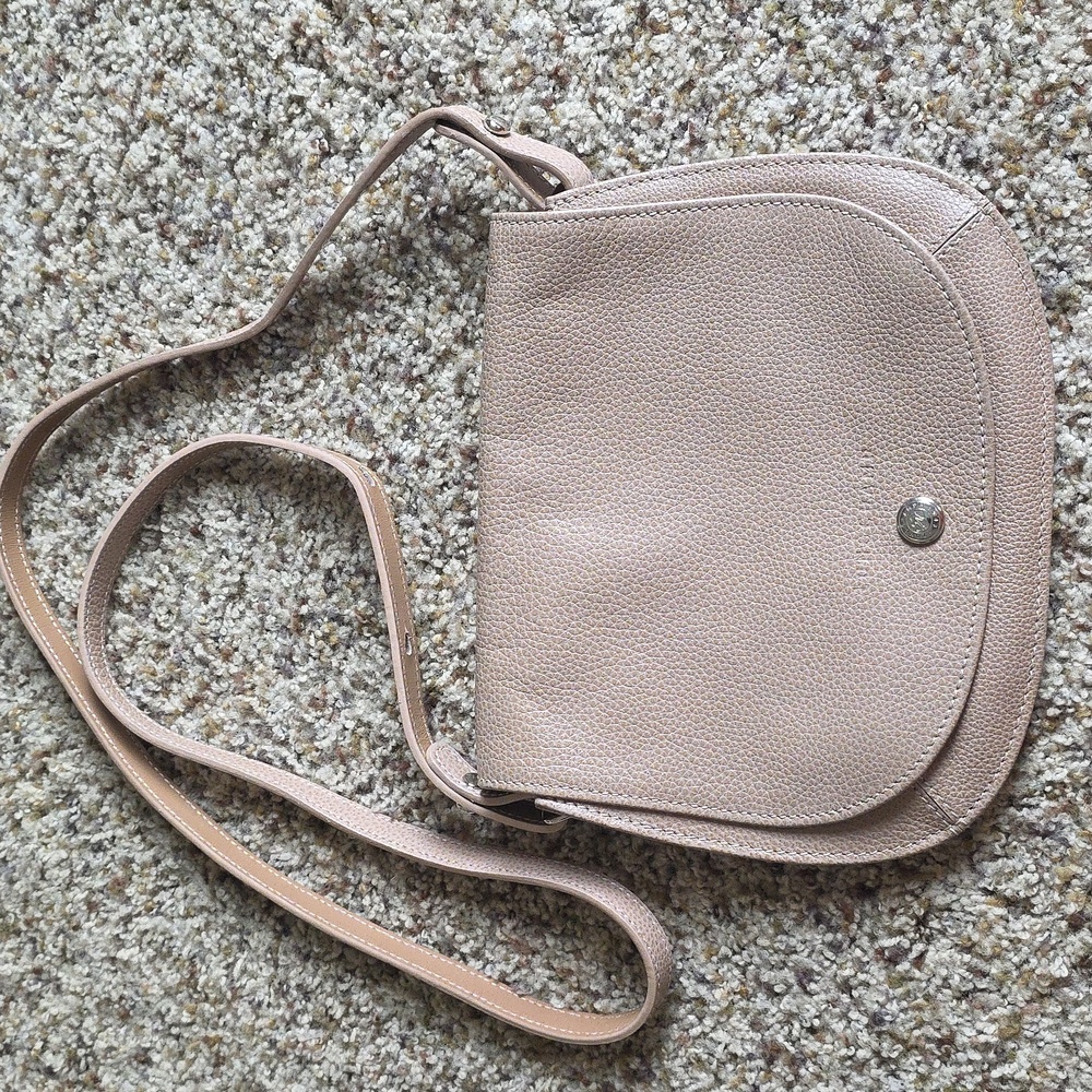 Longchamp Light Beige Crossbody Bag